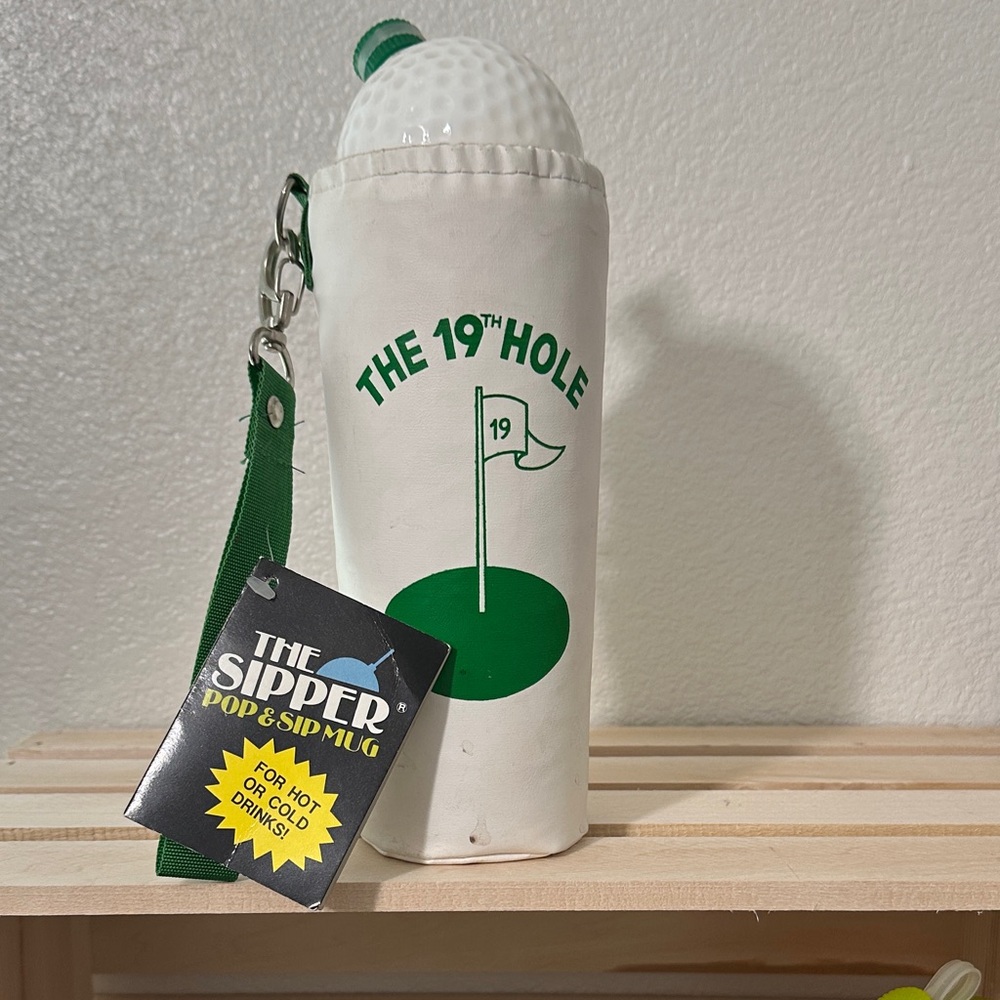 The 19th Hole Golf Mug with Green Strap